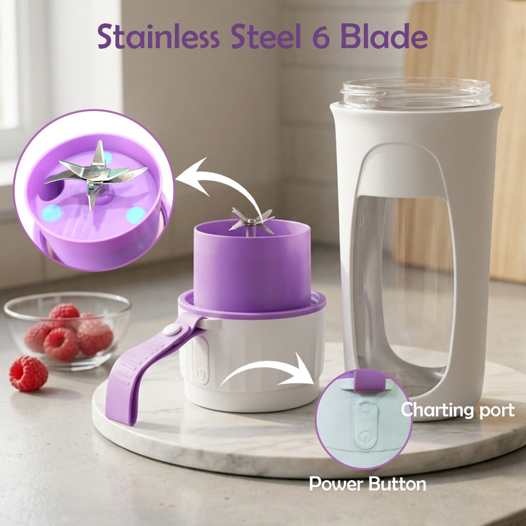 Neksova Portable USB Rechargeable Blender Bottle